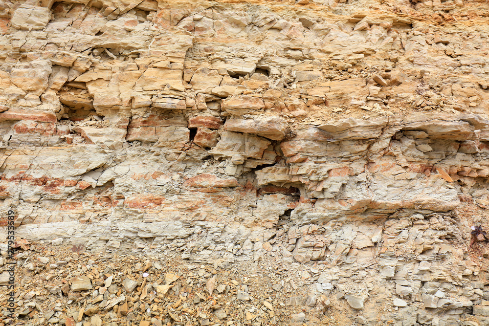 Fototapeta premium Geological structure of marl