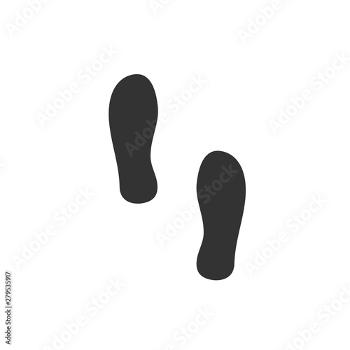 Footsteps icon template color editable. Shoes Footsteps symbol vector sign isolated on white background. Simple logo vector illustration for graphic and web design.