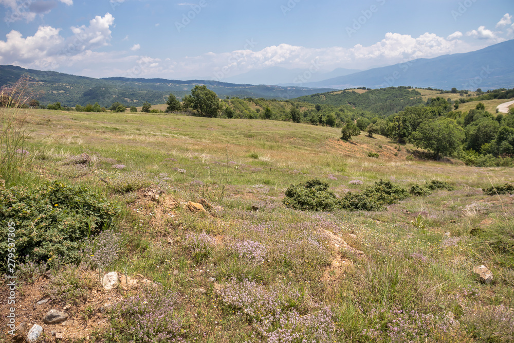 Landscape of Ograzhden Mountain, Bulgaria