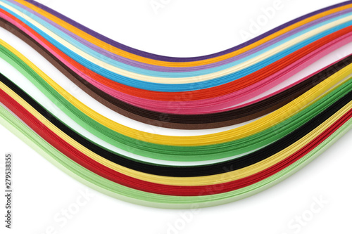 Abstract color rainbow strip paper background. Template for prints, posters, cards.