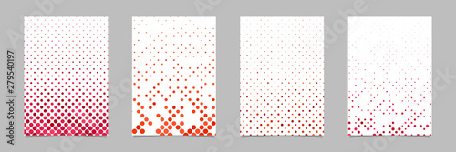 Abstract dot pattern brochure template set - vector design collection