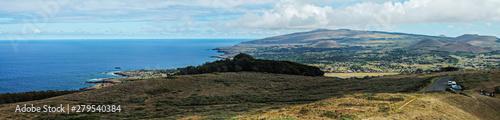 View of Easter Island from Rano Kau