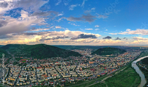 Aerial view of Piatra Neamt city