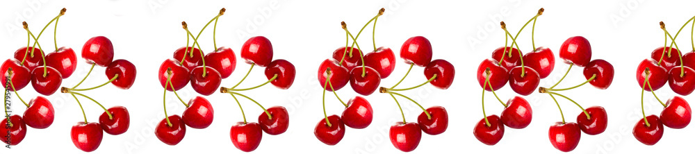 Panorama pattern cherry berries Panorama pattern cherry berries
