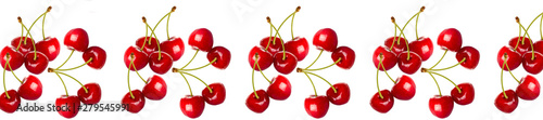 Panorama pattern cherry berries