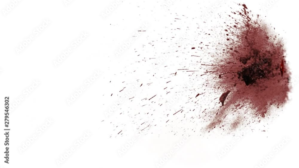 Blood Burst and Splat 4K PNG Alpha Channel