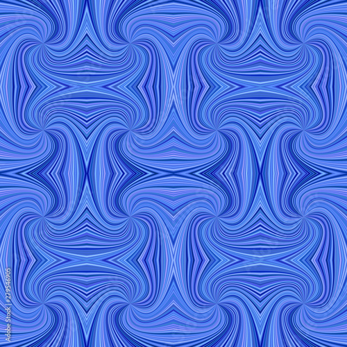 Blue seamless psychedelic abstract spiral ray stripe pattern background