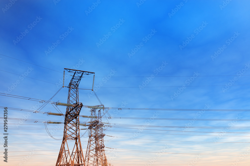 power line in the sunlight / bright abstract photo of the industrial zone power line in the sunlight / bright abstract photo of the industrial zone