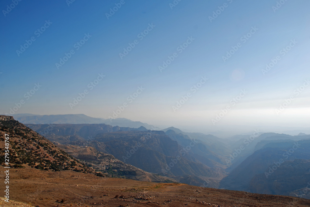 The mountains and deserts of the Jordan