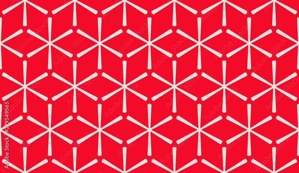 Color design geometric pattern. Seamless vector illustration red color.