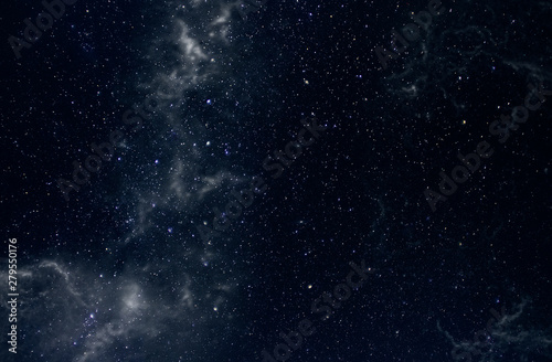 Deep Sky Space with Milky Way and Stars as Background or Texture