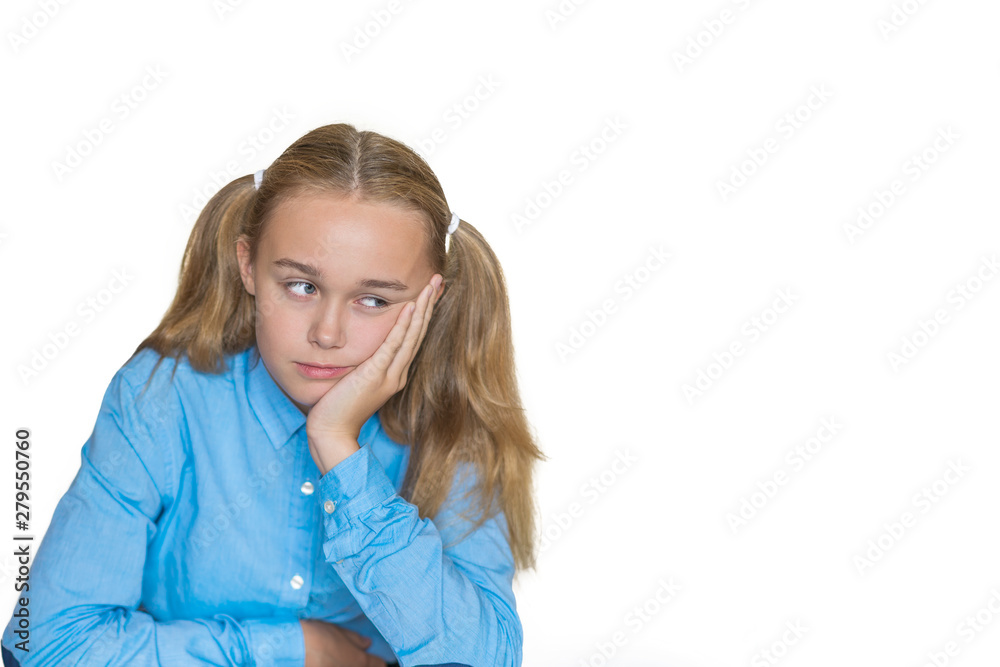 Stressed college student tired of hard learning with books in exams tests preparation, overwhelmed high school teen girl exhausted with difficult studies or too much homework, cram concept Stressed college student tired of hard learning with books in exams tests preparation, overwhelmed high school teen girl exhausted with difficult studies or too much homework, cram concept