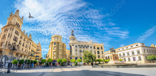 Central square of Tendillas (Plaza de las Tendillas) in Cordoba. Andalusia, Spain photo