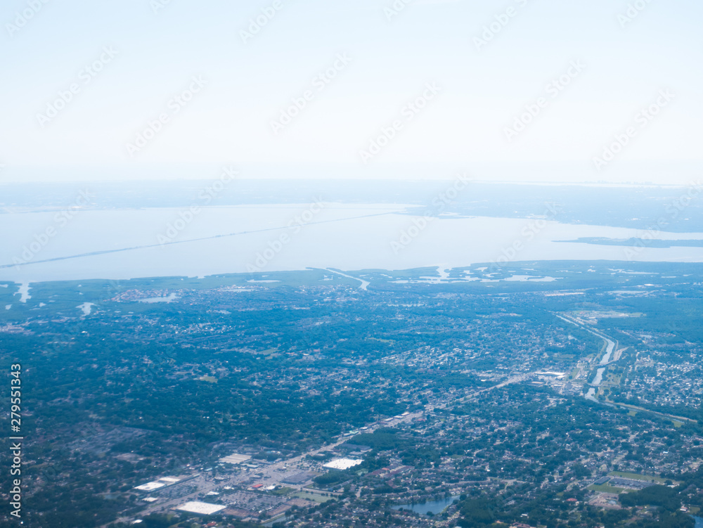 Aerial view of Tampa Airport in Florida, USA Aerial view of Tampa Airport in Florida, USA