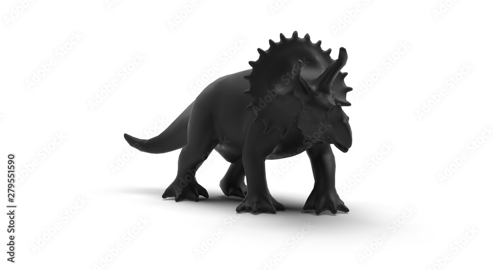 Dinosaur isolated on white 3D Rendering