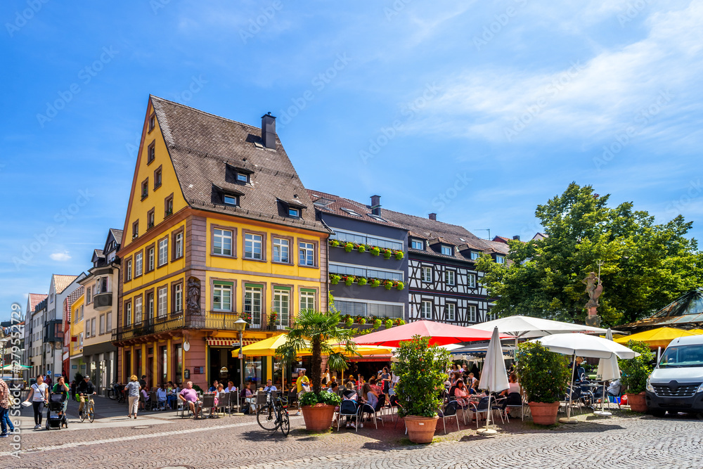 Altstadt, Offenburg, Deutschland  - obrazy, fototapety, plakaty 