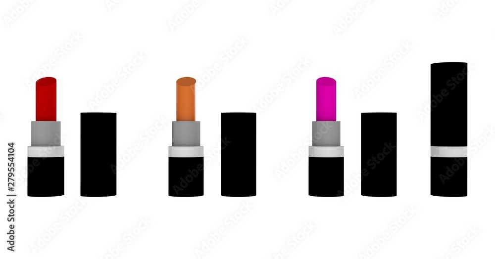 Obraz premium lips stick isolated 3D Rendering
