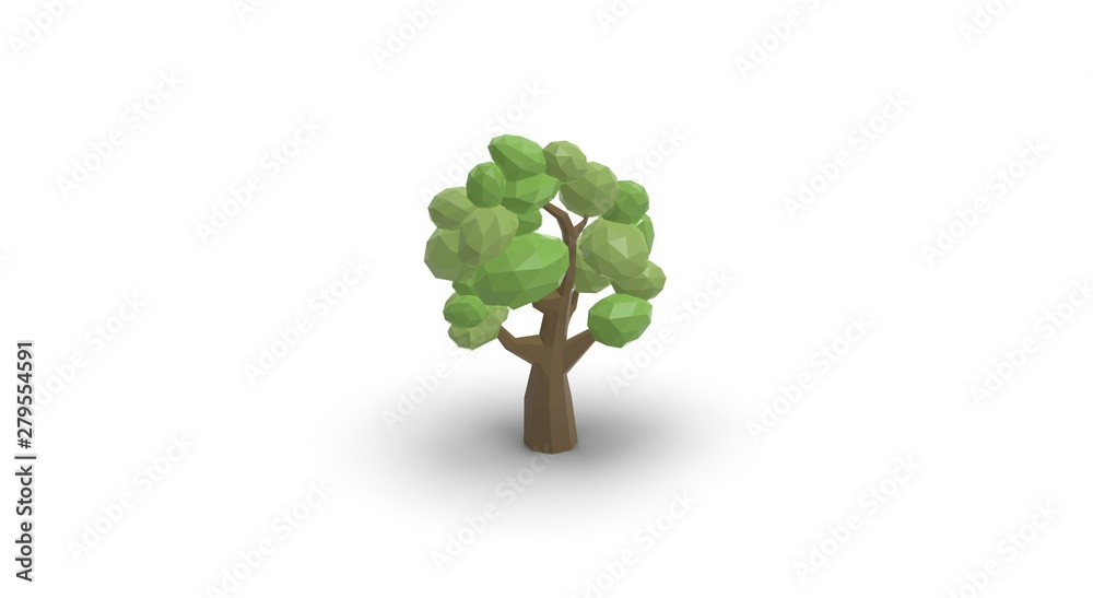 Obraz premium Tree Nature Background 3D Rendering