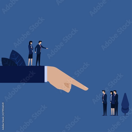 Business manager pointed blame team for wrong failed risk management.