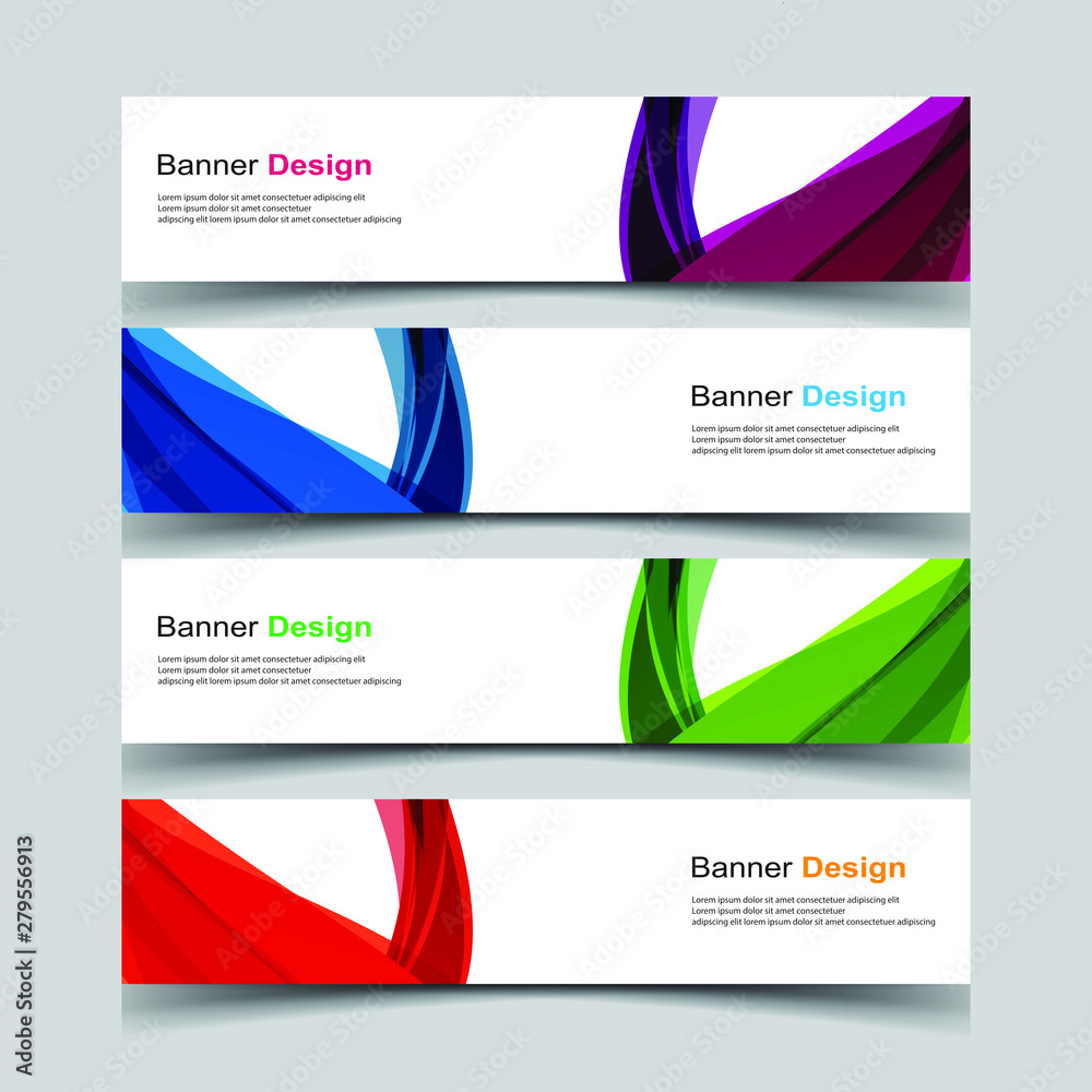 Fototapeta premium Vector Abstract design banner web template