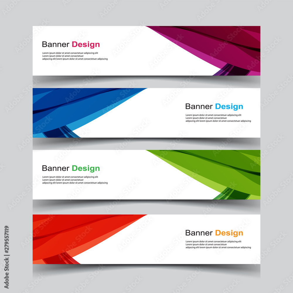 Vector Abstract design banner web template Vector Abstract design banner web template