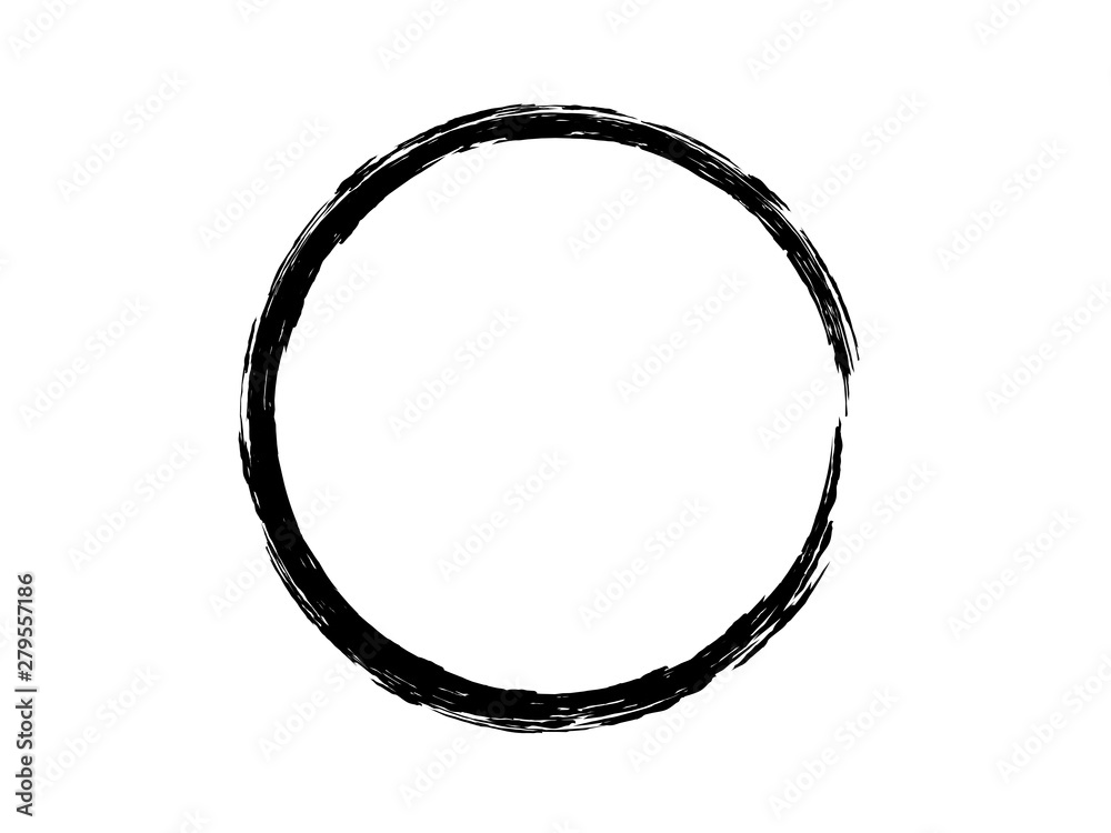 Grunge black oval frame.Grunge brush circle made with art brush for your project. Grunge black oval frame.Grunge brush circle made with art brush for your project.