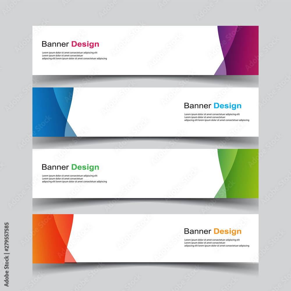 Fototapeta premium Vector Abstract design banner web template
