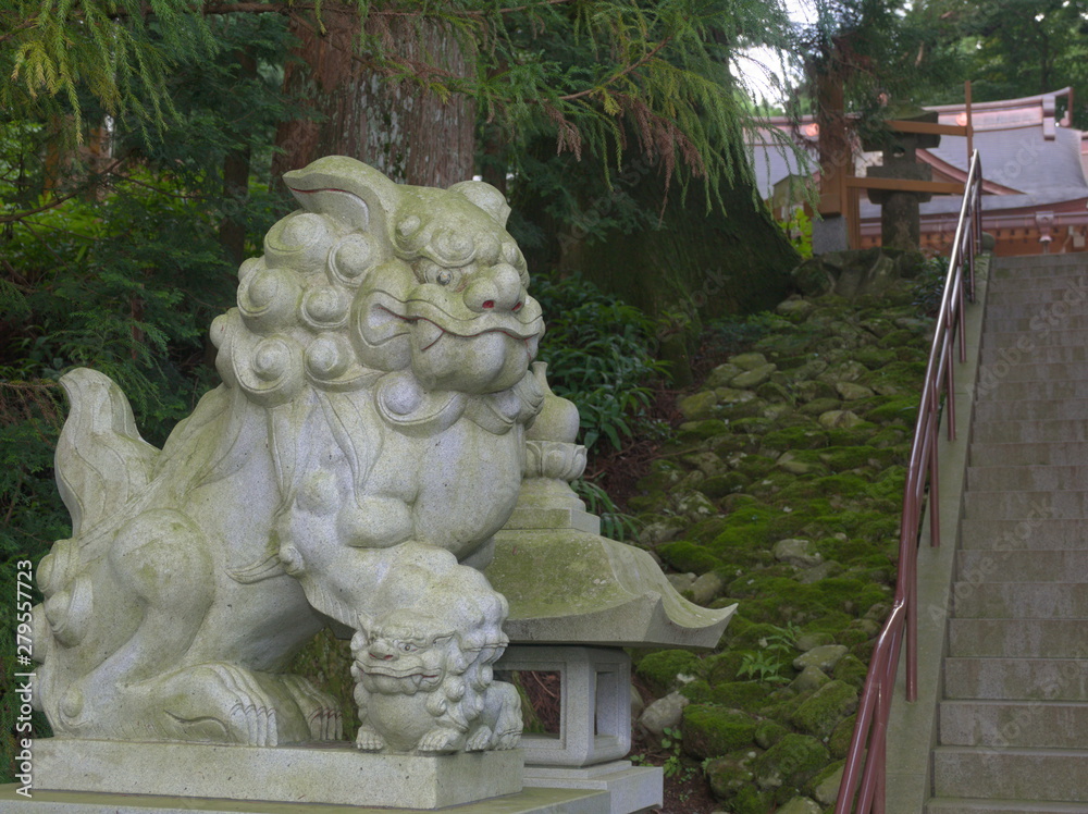 statue in garden