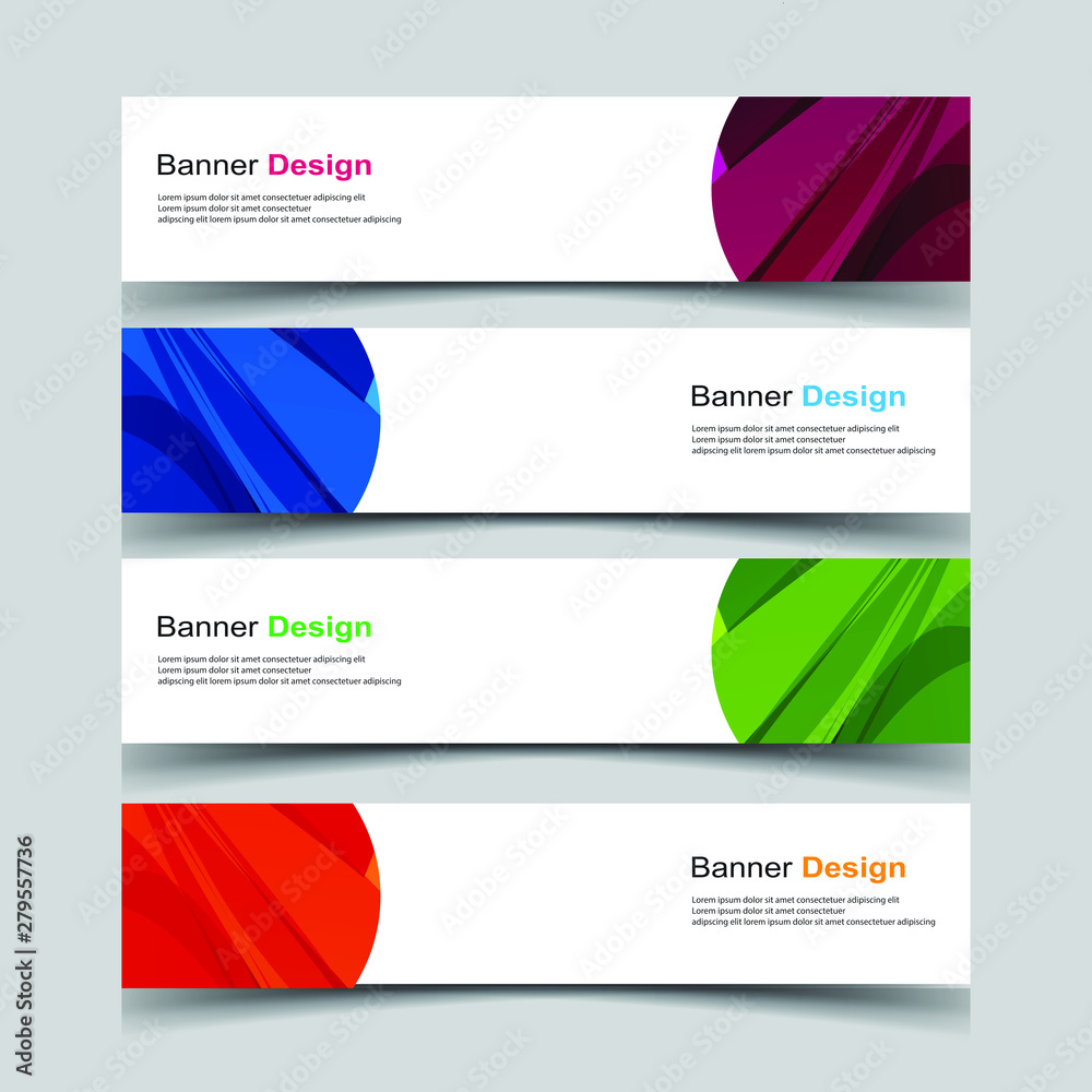 Fototapeta premium Vector Abstract design banner web template
