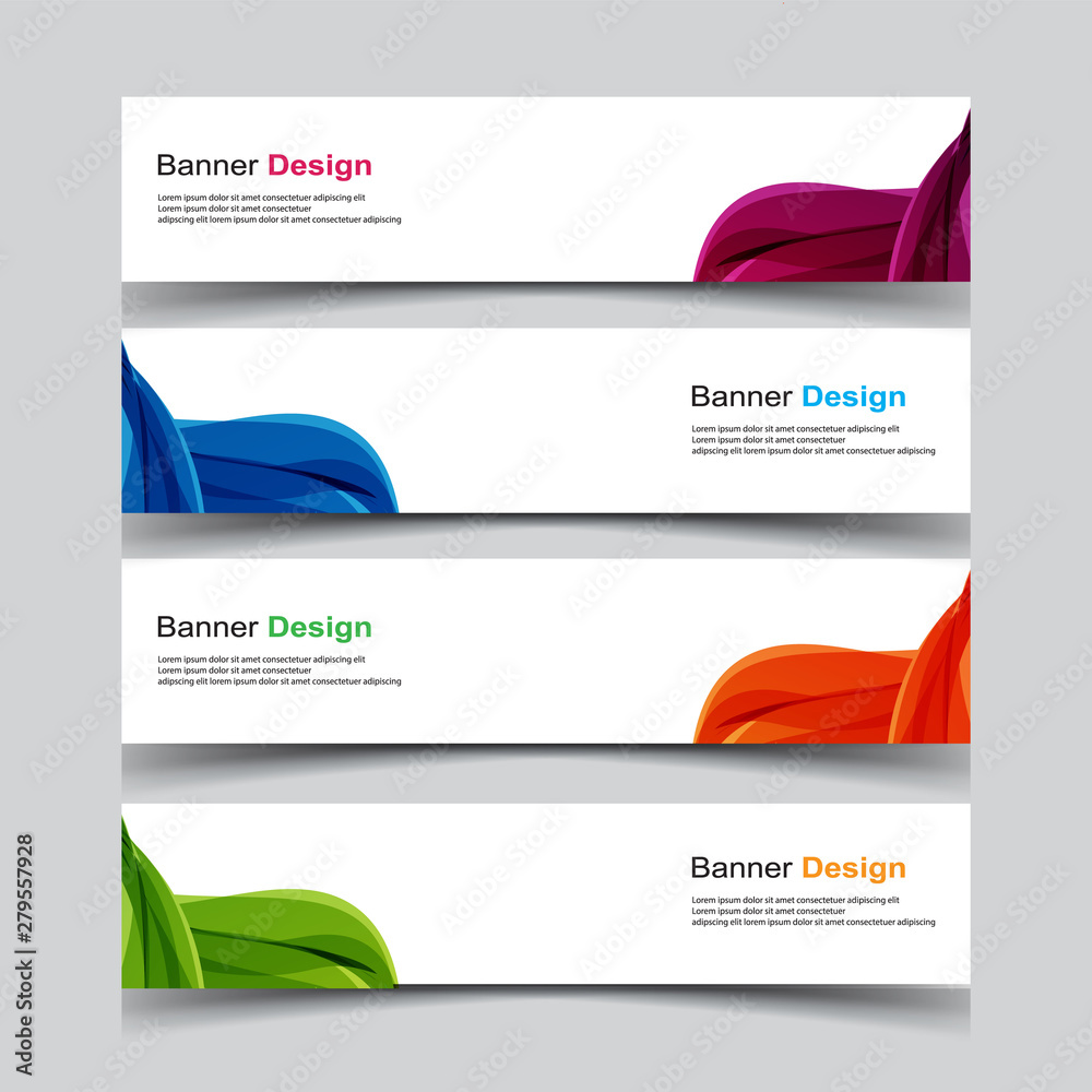 Fototapeta premium Vector Abstract design banner web template