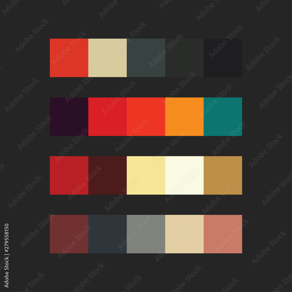 colour palette vector illustration