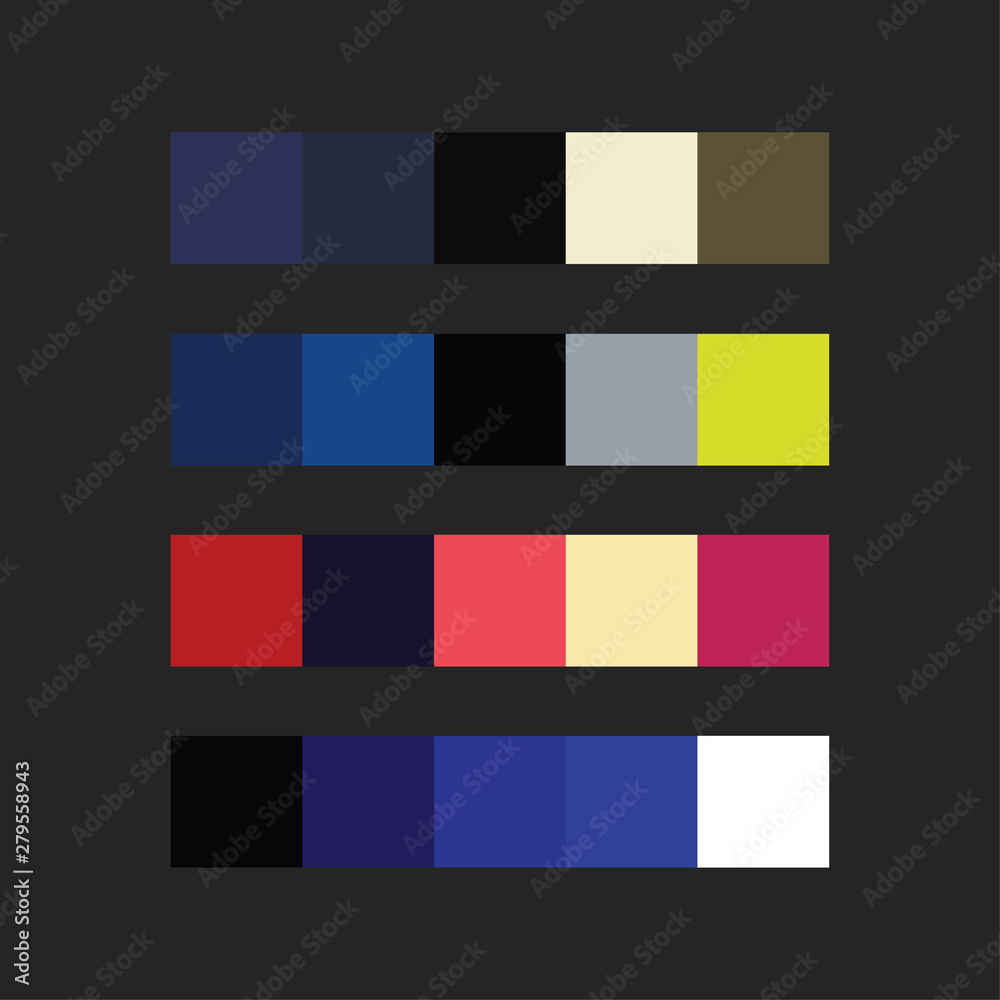 colour palette vector illustration