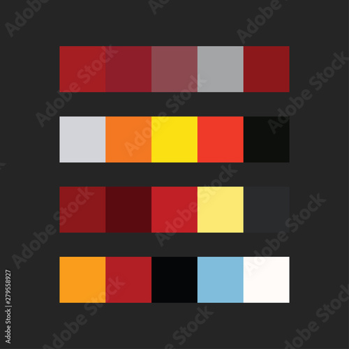 colour palette vector illustration