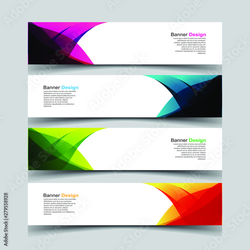 Free Download Vector Abstract design banner web template - GFXLoad
