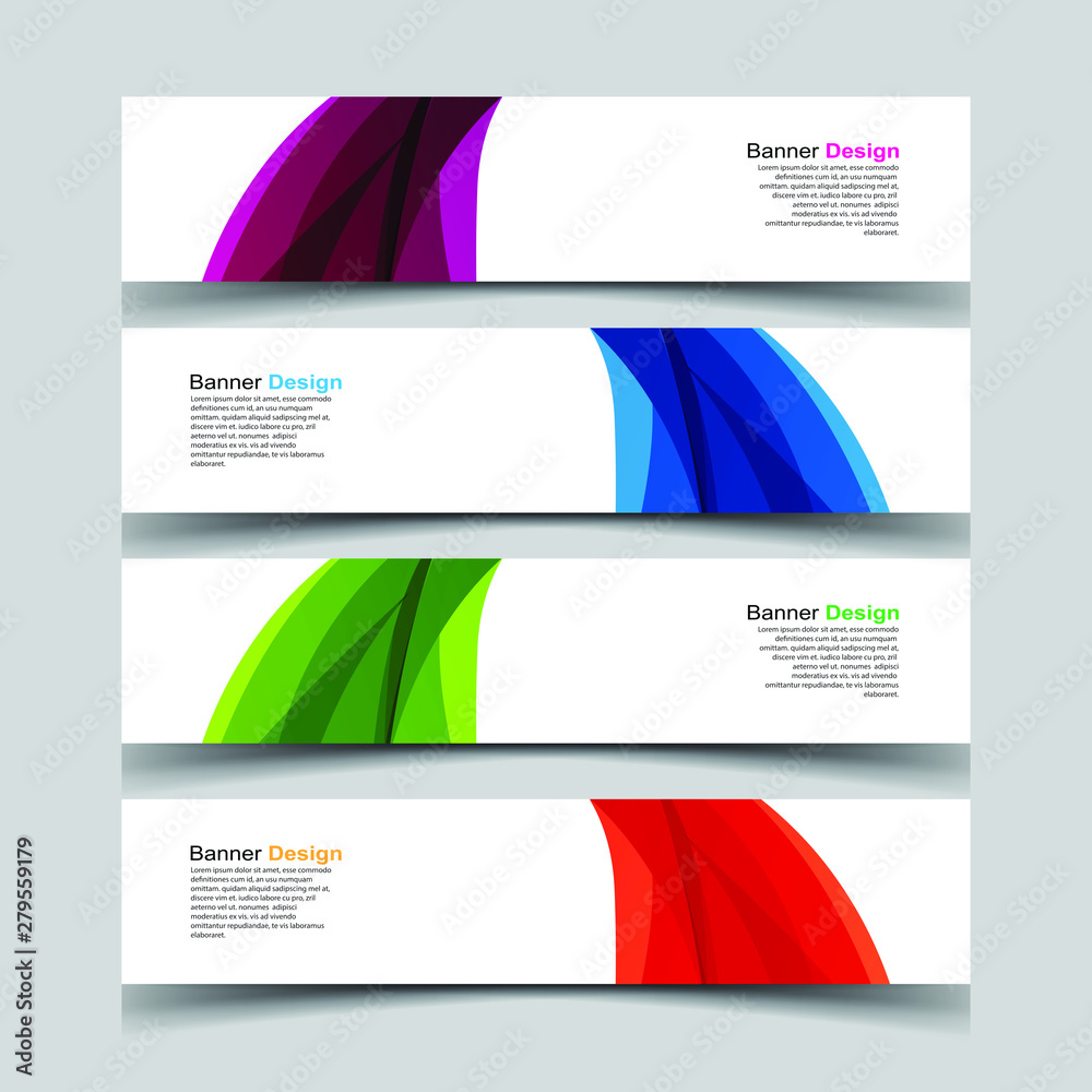 Fototapeta premium Vector Abstract design banner web template
