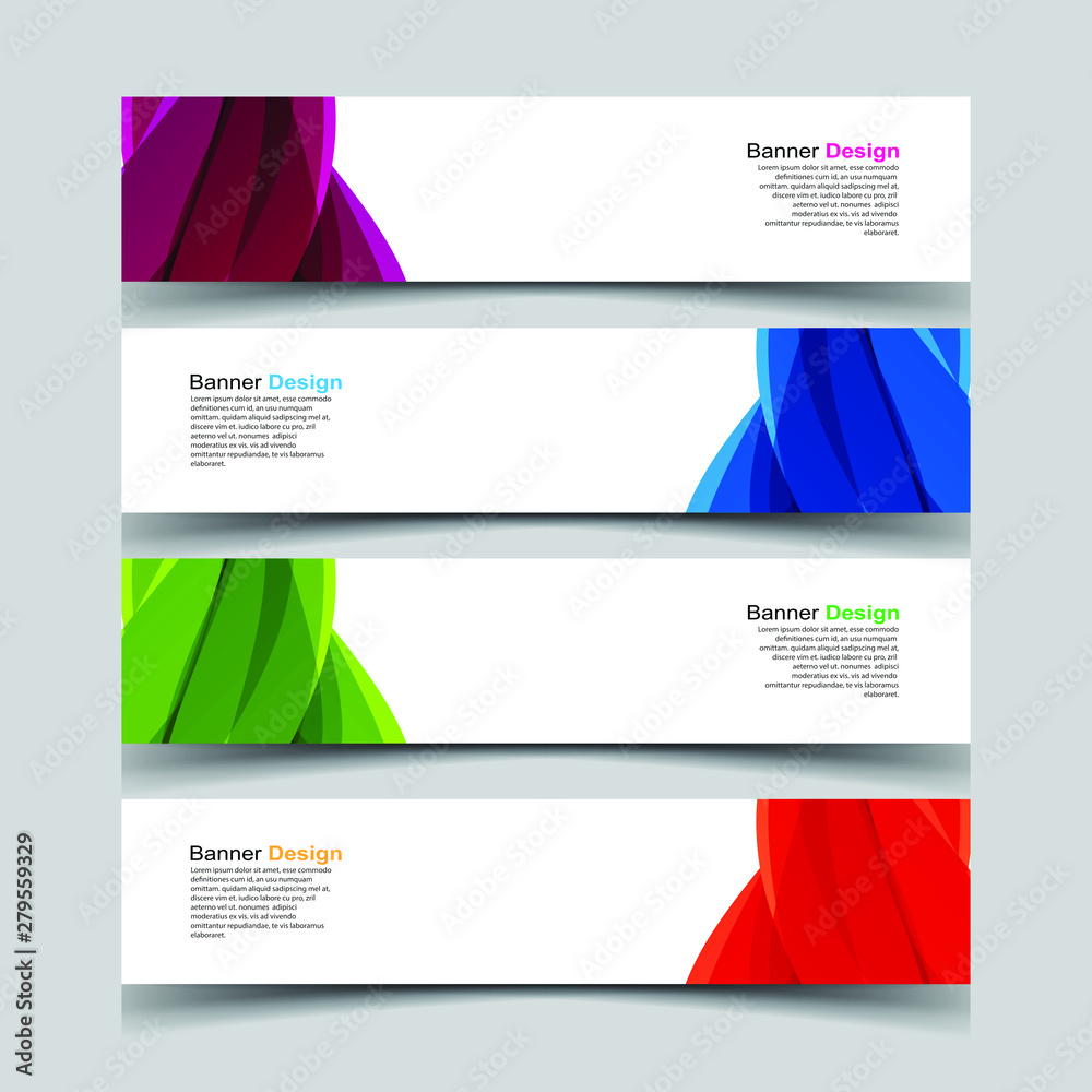 Fototapeta premium Vector Abstract design banner web template