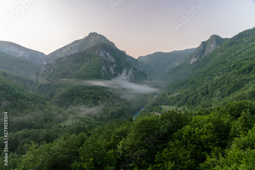 Montenegro, Sinjajevina, Tara Valley at morning time