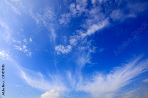 blue sky and white clouds