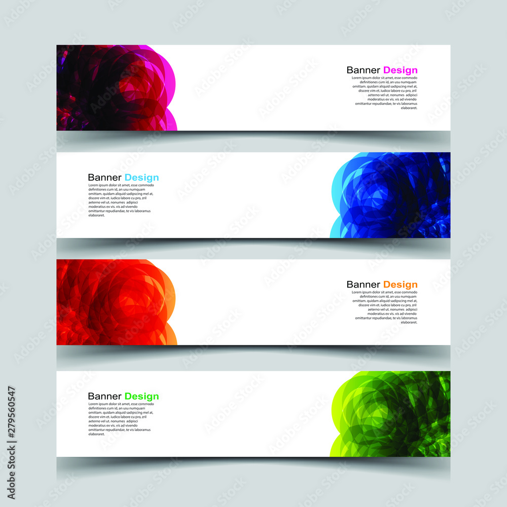 Fototapeta premium Vector Abstract design banner web template