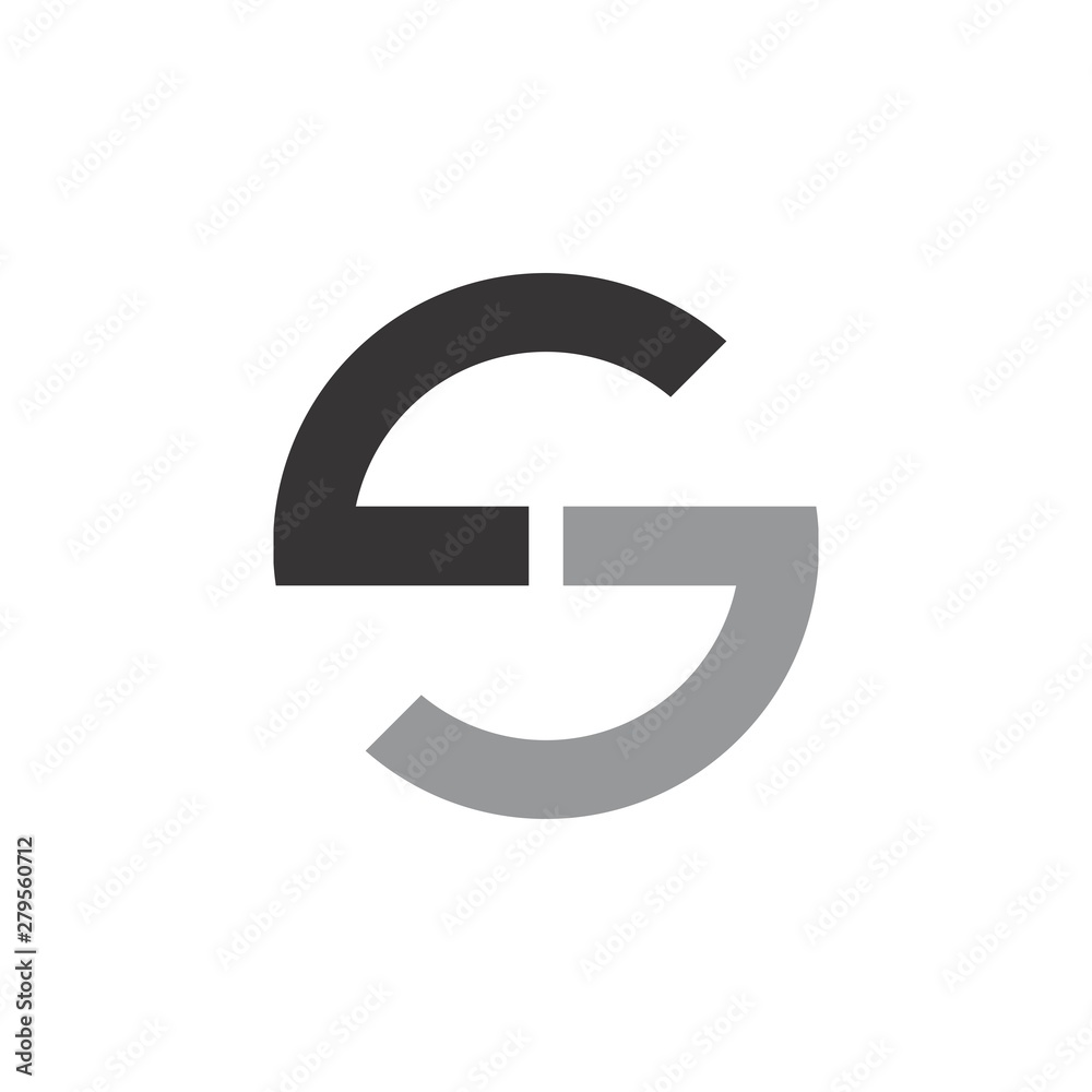 Letter SG logo design vector Stock Vector | Adobe Stock