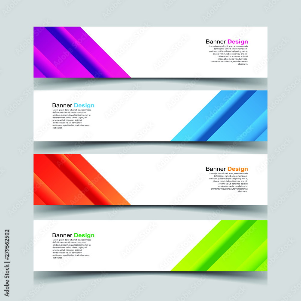 Fototapeta premium Vector Abstract design banner web template