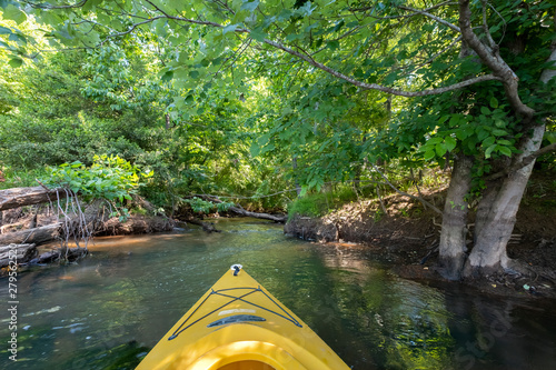 Kayaking on the Catawba River, Landsford Canal State Park, South Carolina photo