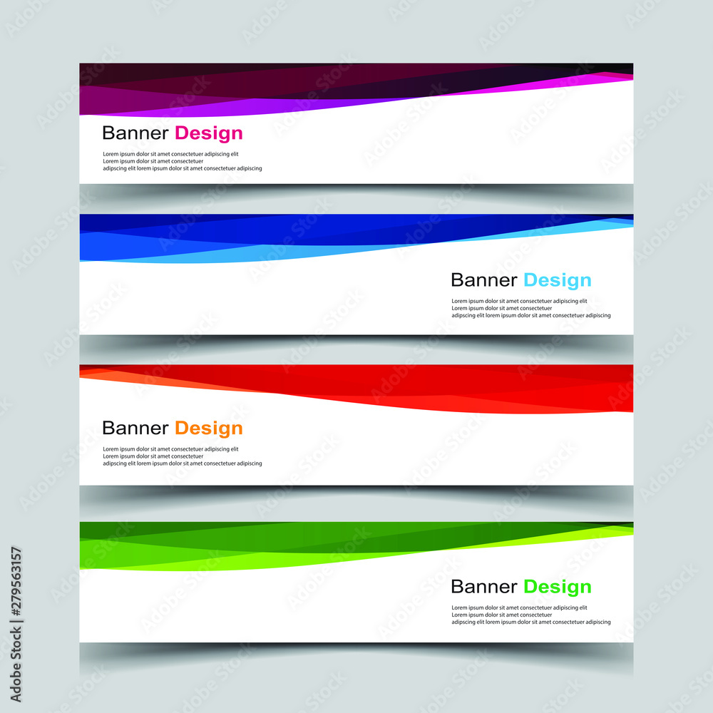 Vector Abstract design banner web template