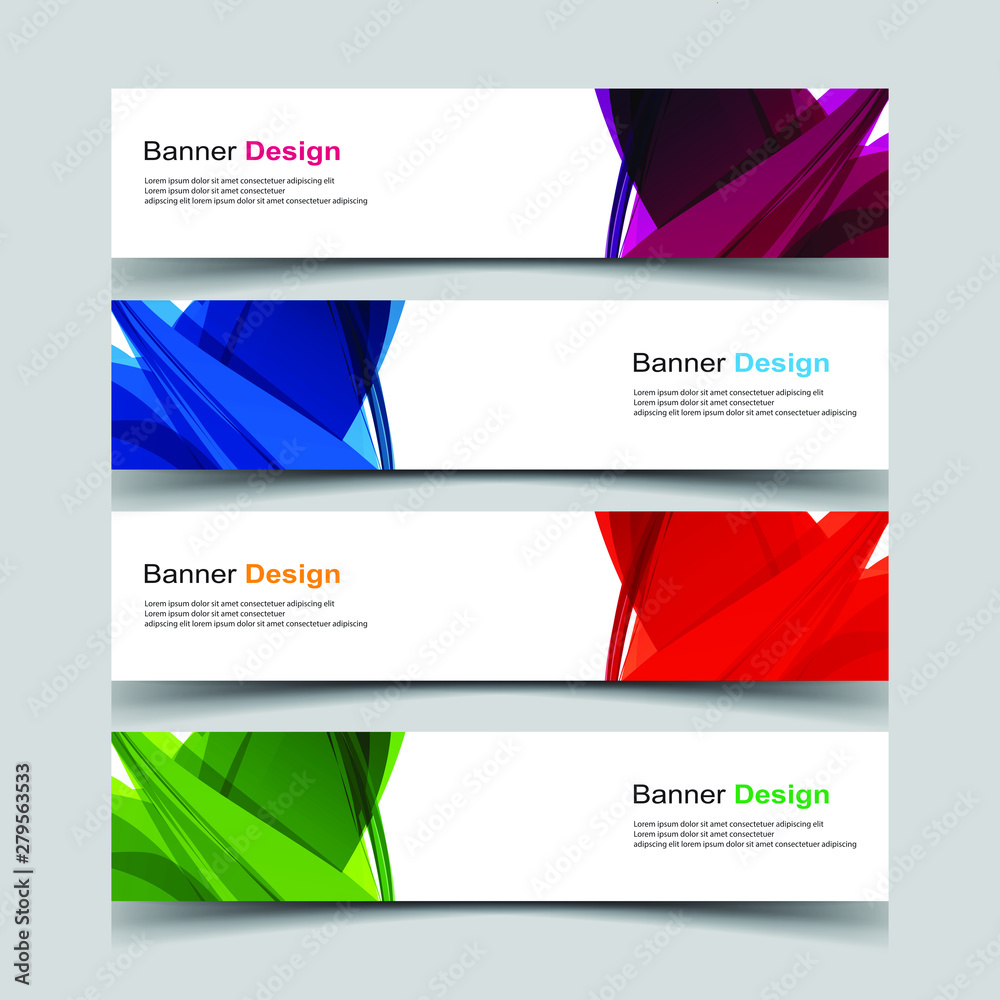 Vector Abstract design banner web template Vector Abstract design banner web template