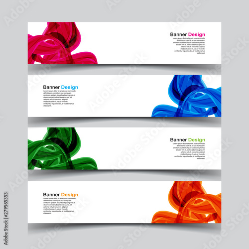 Vector Abstract design banner web template