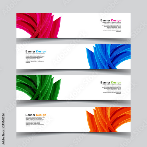 Vector Abstract design banner web template
