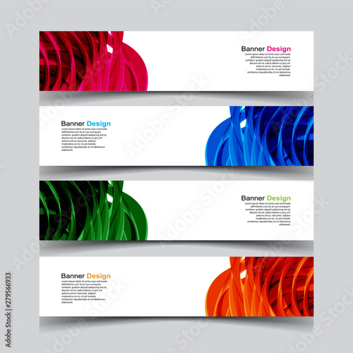 Vector Abstract design banner web template