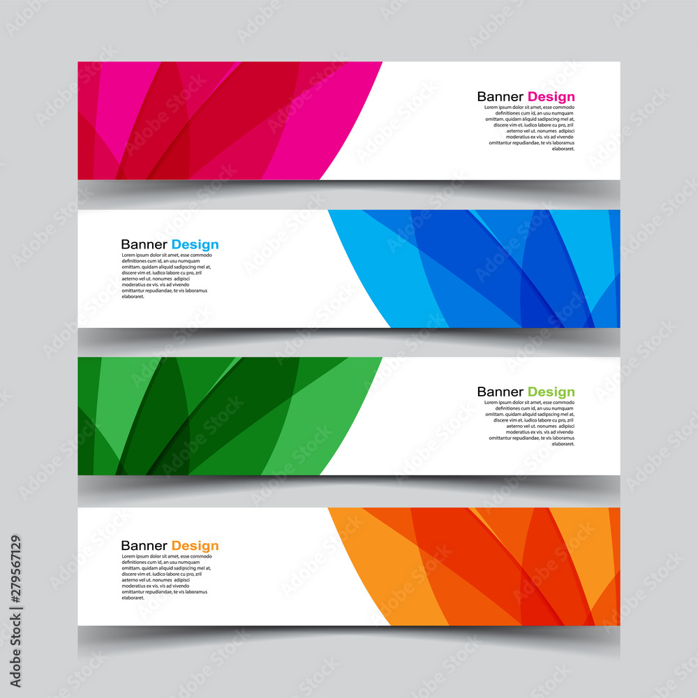 Fototapeta premium Vector Abstract design banner web template