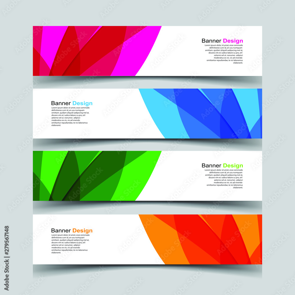 Fototapeta premium Vector Abstract design banner web template