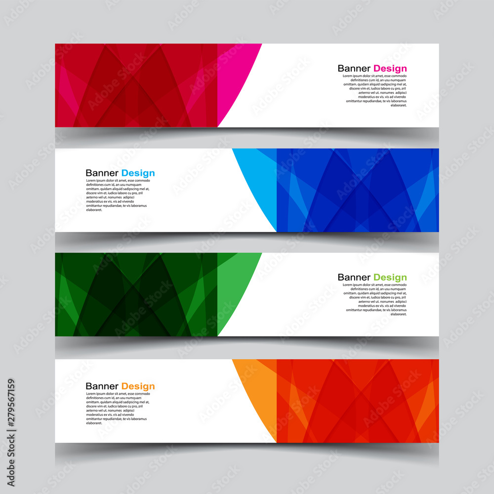 Fototapeta premium Vector Abstract design banner web template